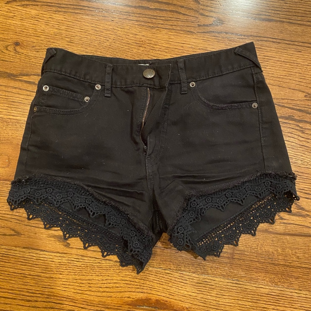High waisted free people shorts